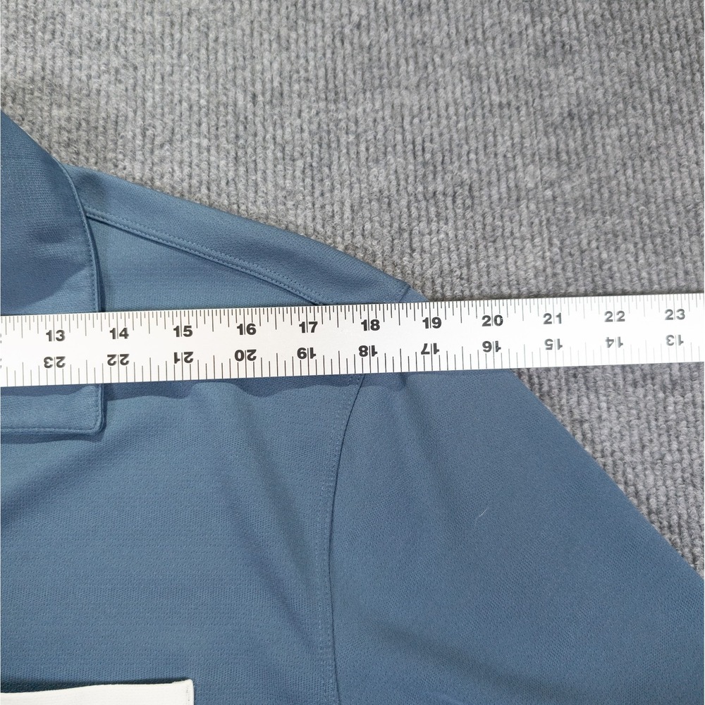 Nike Golf Polo Shirt Men M Blue Performance Sport Activewear Athleisure Gorpcore - Picture 5 of 11